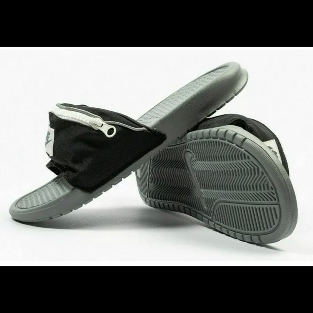 Nike Benassi JDI Fanny Pack Cool Grey AO1037-001 - Picture 2 of 8